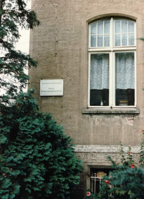 Sektion Nordeuropawissenschaften der Ernst-Moritz-Arndt-Universität Greifswald, Greifswald zu DDR-Zeiten