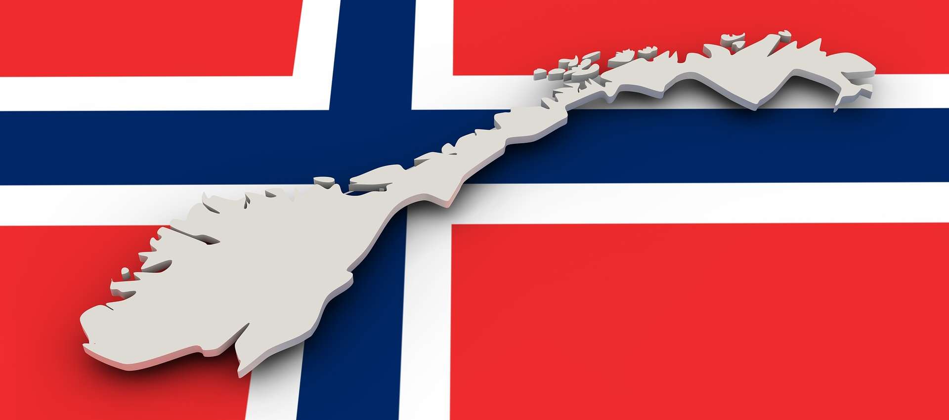 Interessante Norwegen-Links. Die Grafik zeigt die norwegische Flagge.